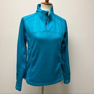 Blue Swirl Zip Up Fitness Jacket